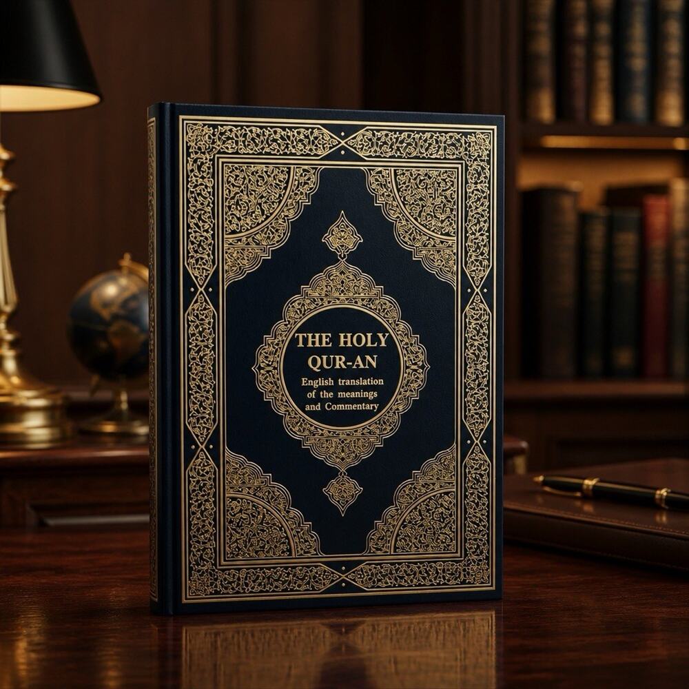 The Holy Qur-An - English Translation of the Meanings and Commentary - Blue/Gold